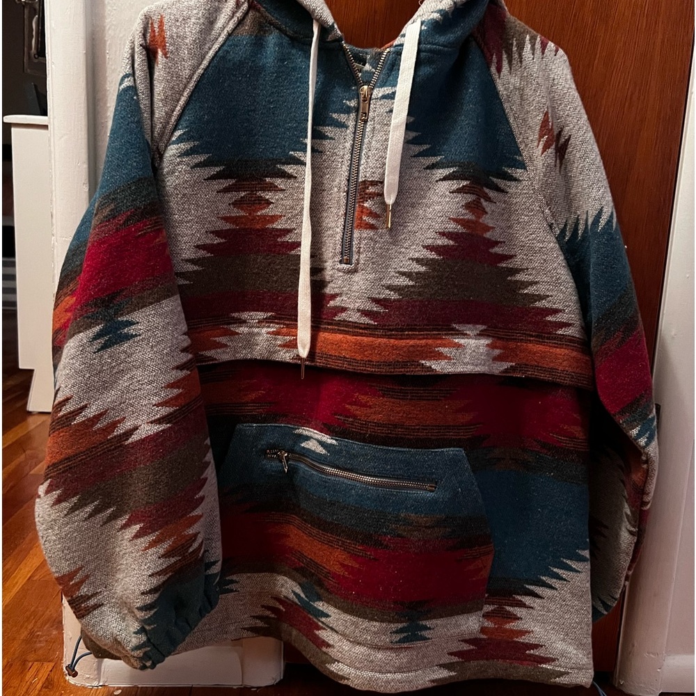 Aztec pullover jacket